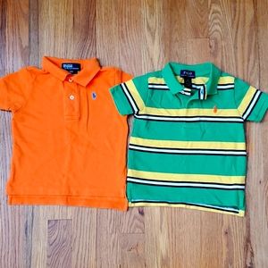 Boys Ralph Lauren Polo Shirts x2 Size 12 months